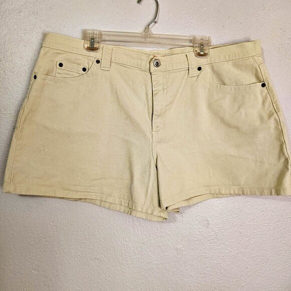 Faded Glory Women Plus Size Ivory Denim Casual Jeans Size 18 - Picture 1 of 7